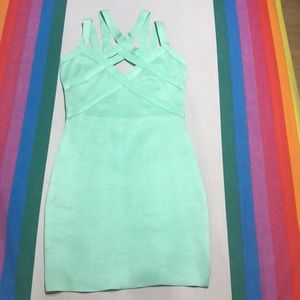 ANGL Mint Green Body-con Dress